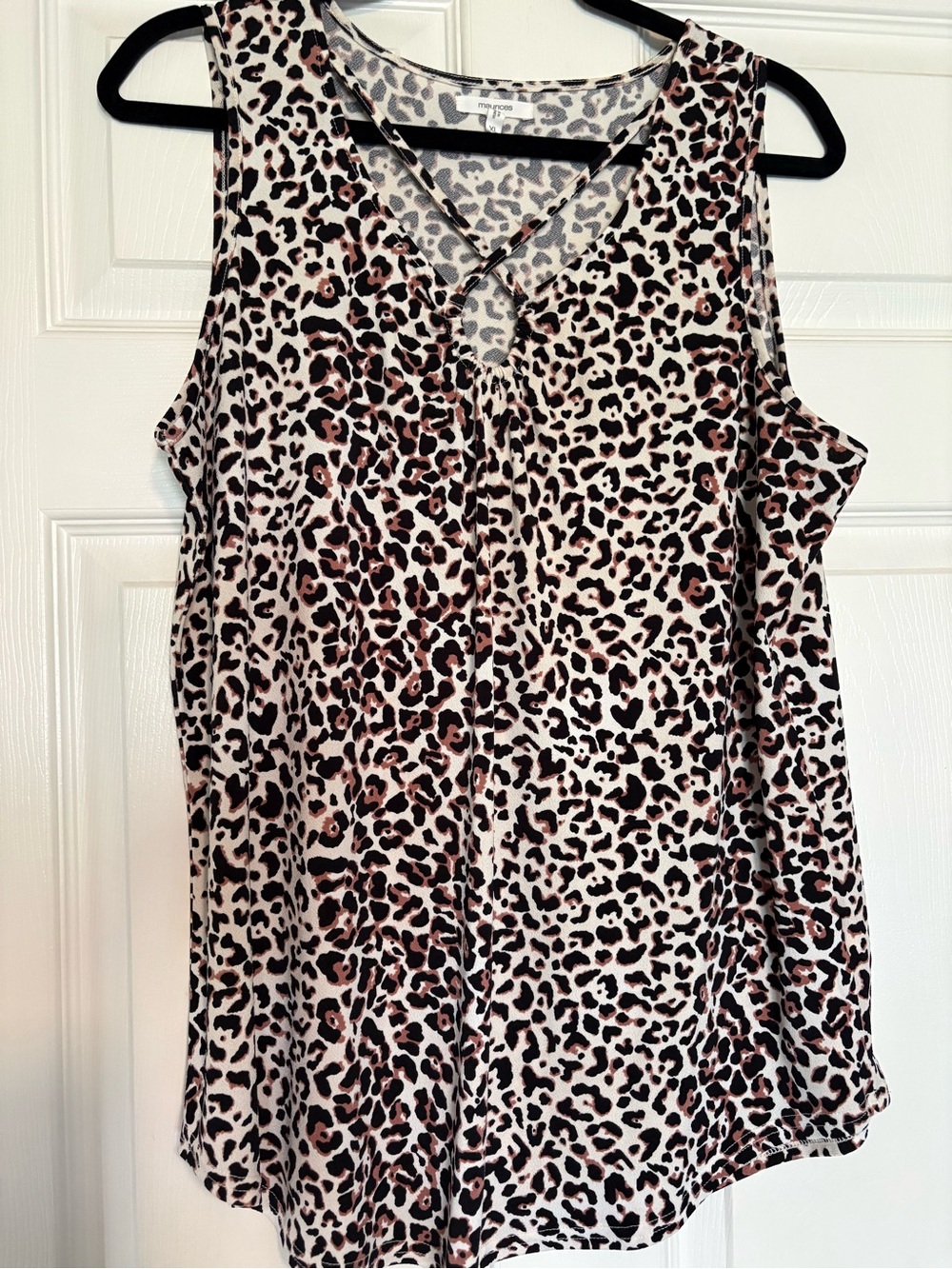 Maurices Leopard Print Crisscross Tank